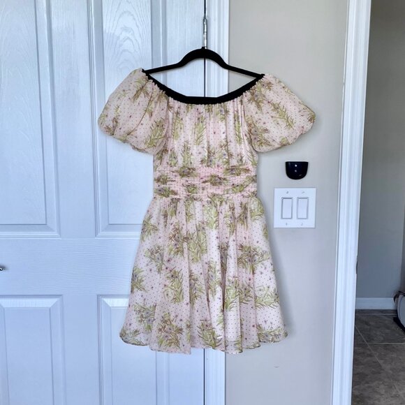 J.ING Marie Antoinette Mini Dress Puff Sleeve Romantic Garden Party Kawaii Fairy - Picture 2 of 8